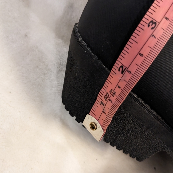 Faux Fur Lined Cold Weather Snow Boots Black Size 11 12WW Wide Width - Picture 10 of 16